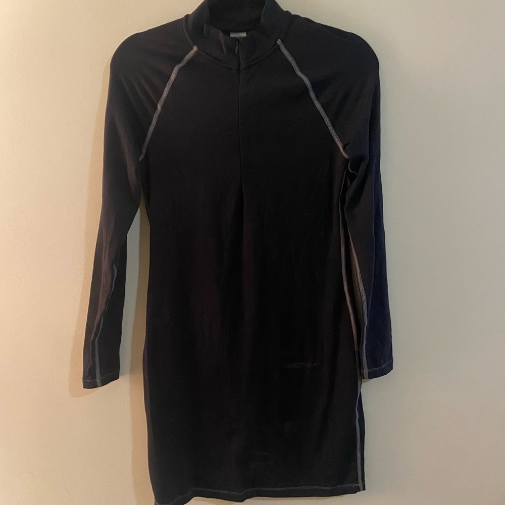 Tna long sleeve black active wear dress